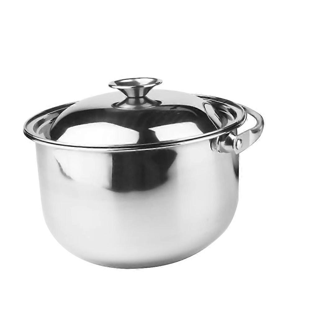 Stainless Steel Thickened Multi Purpose Soup Pot with Lid for Induction Stoves – Ideal for Cooking Stews, Soups, and Pasta, Scalding Handle,