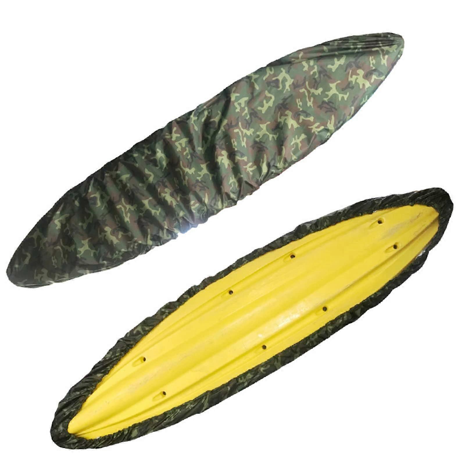 2.1-6m Universal Kayak Cover, Waterproof Oxford Fabric, Jungle Color, Outdoor Protection, Fade Resistant, Fits 5.6-6m Kayaks