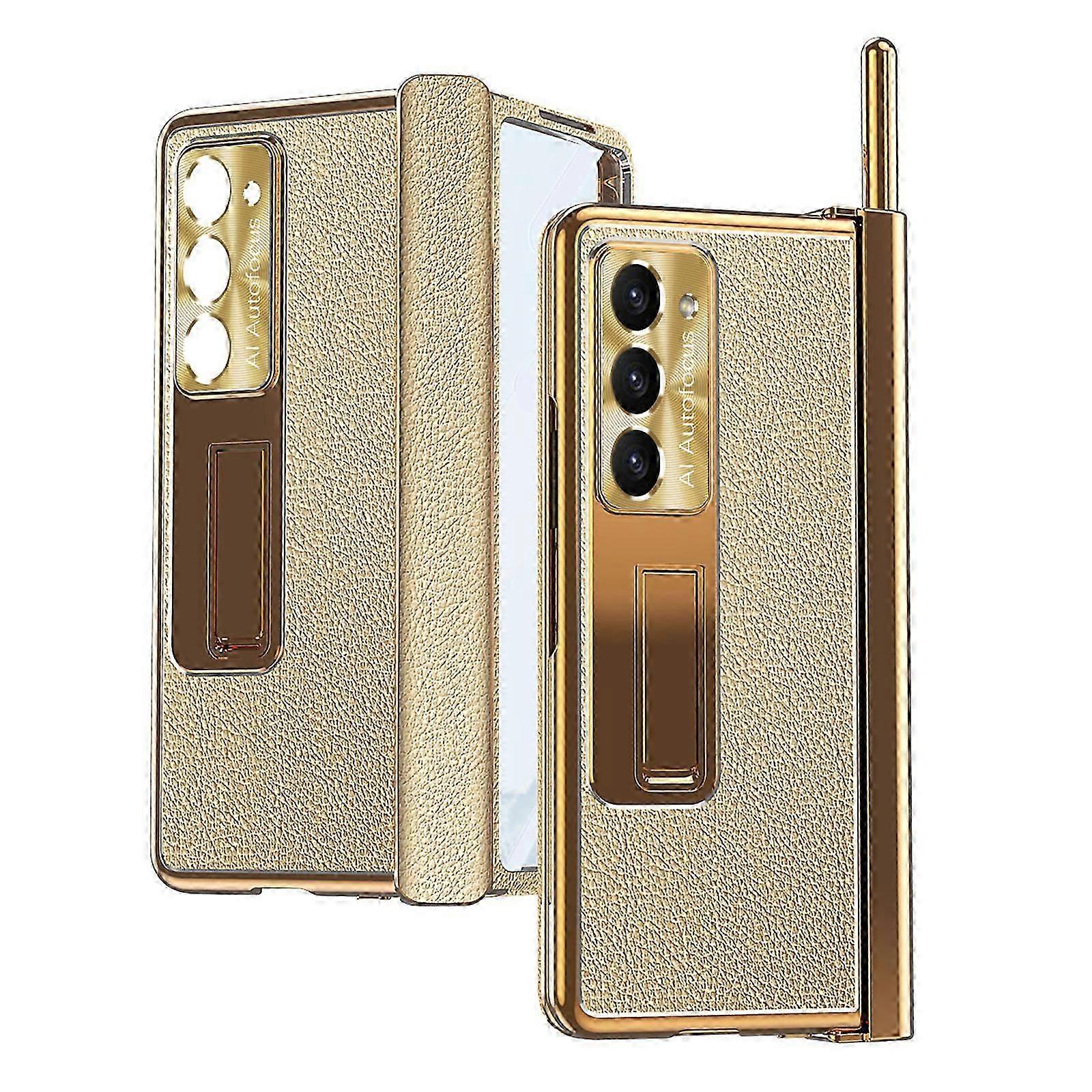 S Kalem Tutucu ve S Pen ile Uyumlu Samsung Galaxy Z Fold 5 Kılıf, Ekran Koruyucu Menteşe Kılıf Samsung Z Fold 5 Kickstand ile Kılıf