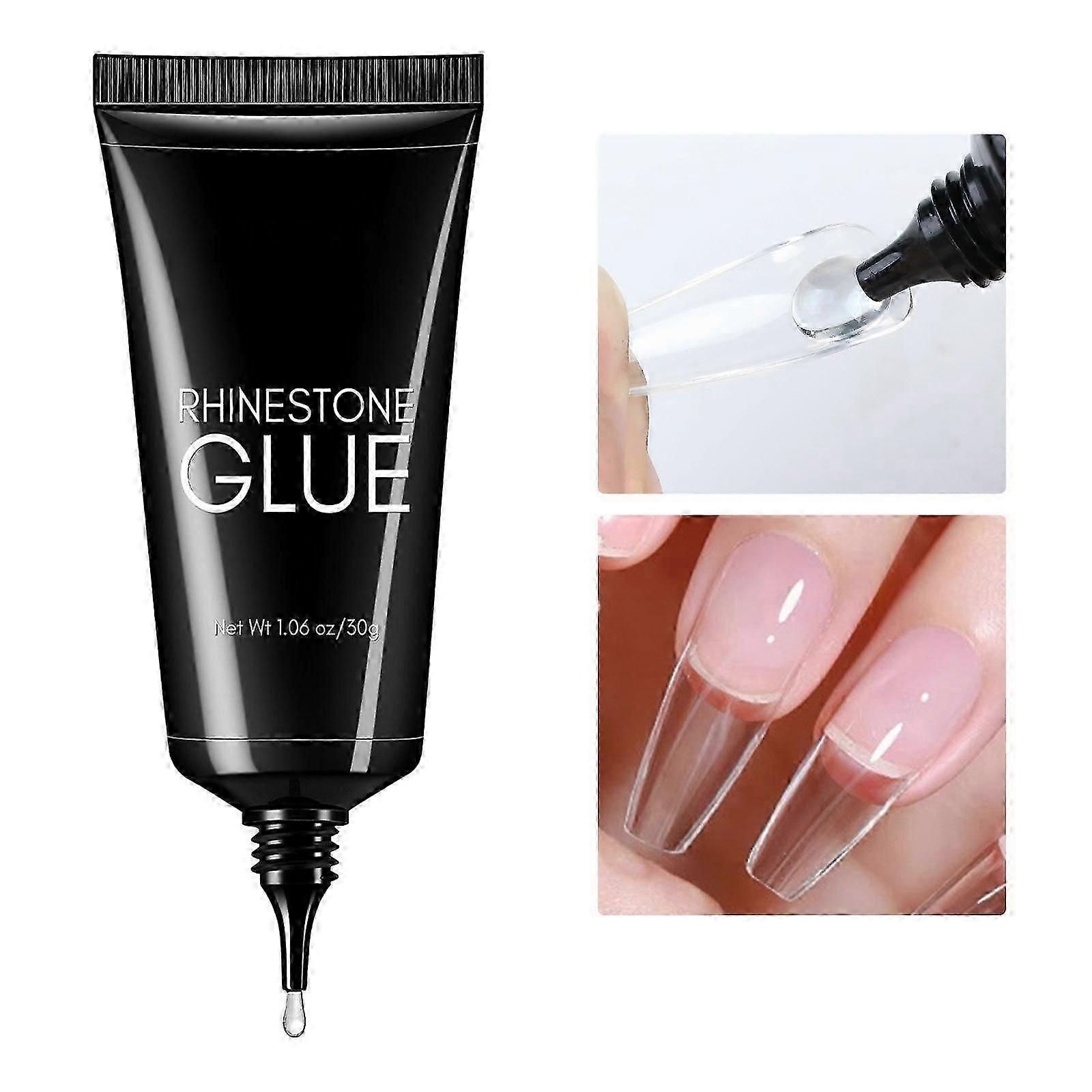 Κόλλα στρας νυχιών, Super Strong Gel Nail Glue για Nail Charm 3D Nails Bling Gel για διακόσμηση νυχιών Gem Nail Art Jewel Diamonds, θεραπευμένη ανάγκη