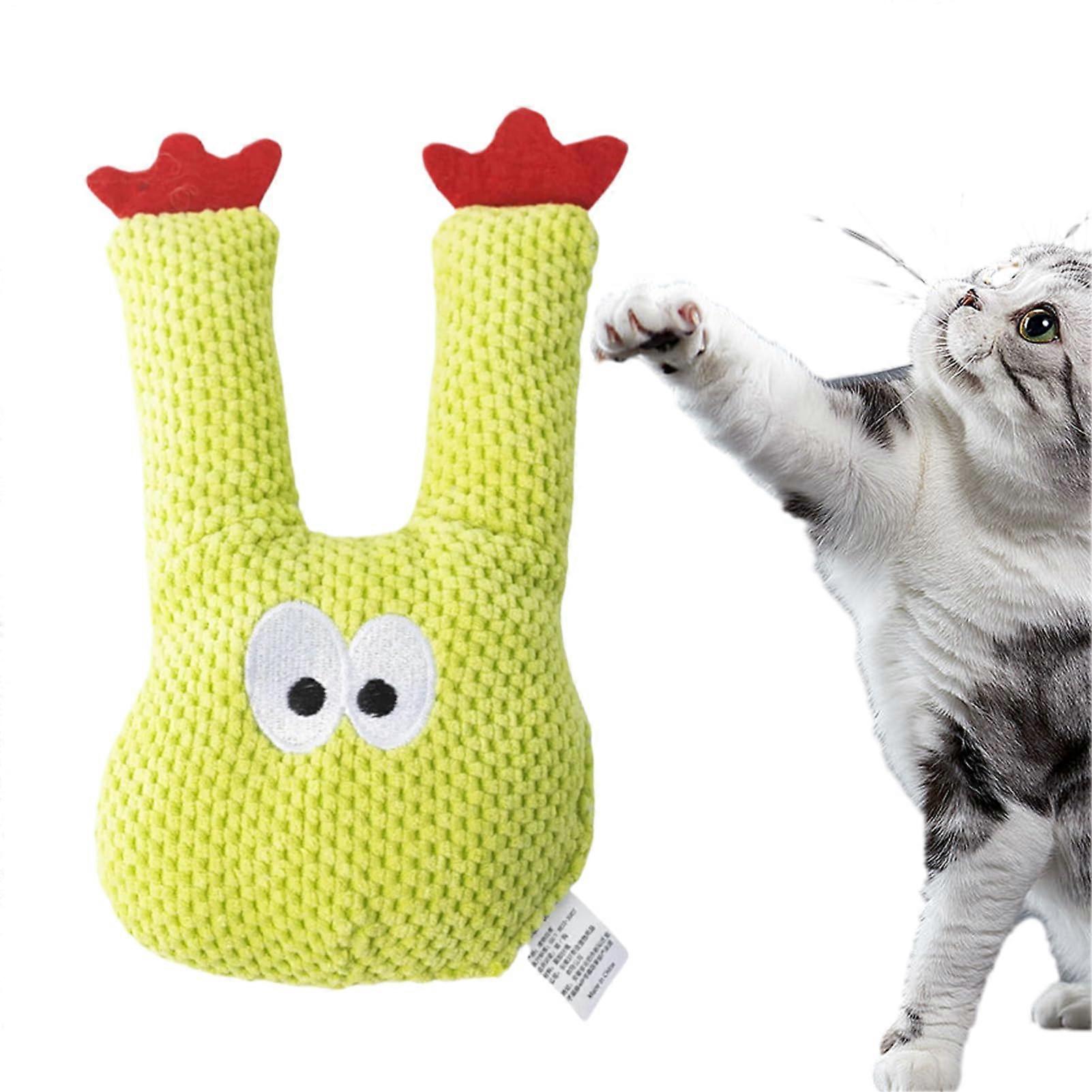 Gnrique Cat Toys with Catnip, Plush, Cactus Design, Enhances Play, 1 Pack 21 cm
