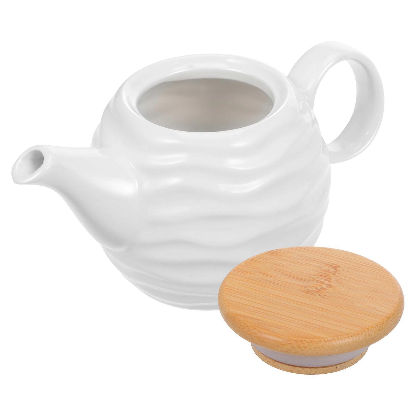 Ceramic Sauce Pitcher with Bamboo Lid   Ergonomic Condiment Jar for Soy Sauce, Vinegar, and Oil   Porcelain Seasoning Dispenser for Home and Party Use