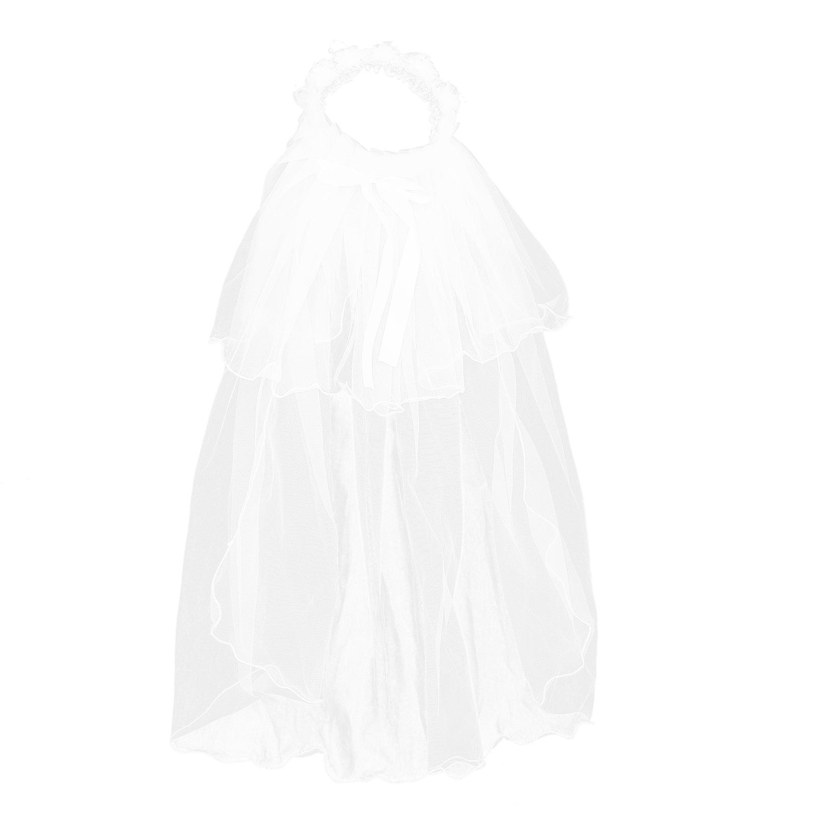Elegant Gauze Lace Headpieces For Children Party Performance 75X18cm 1Set