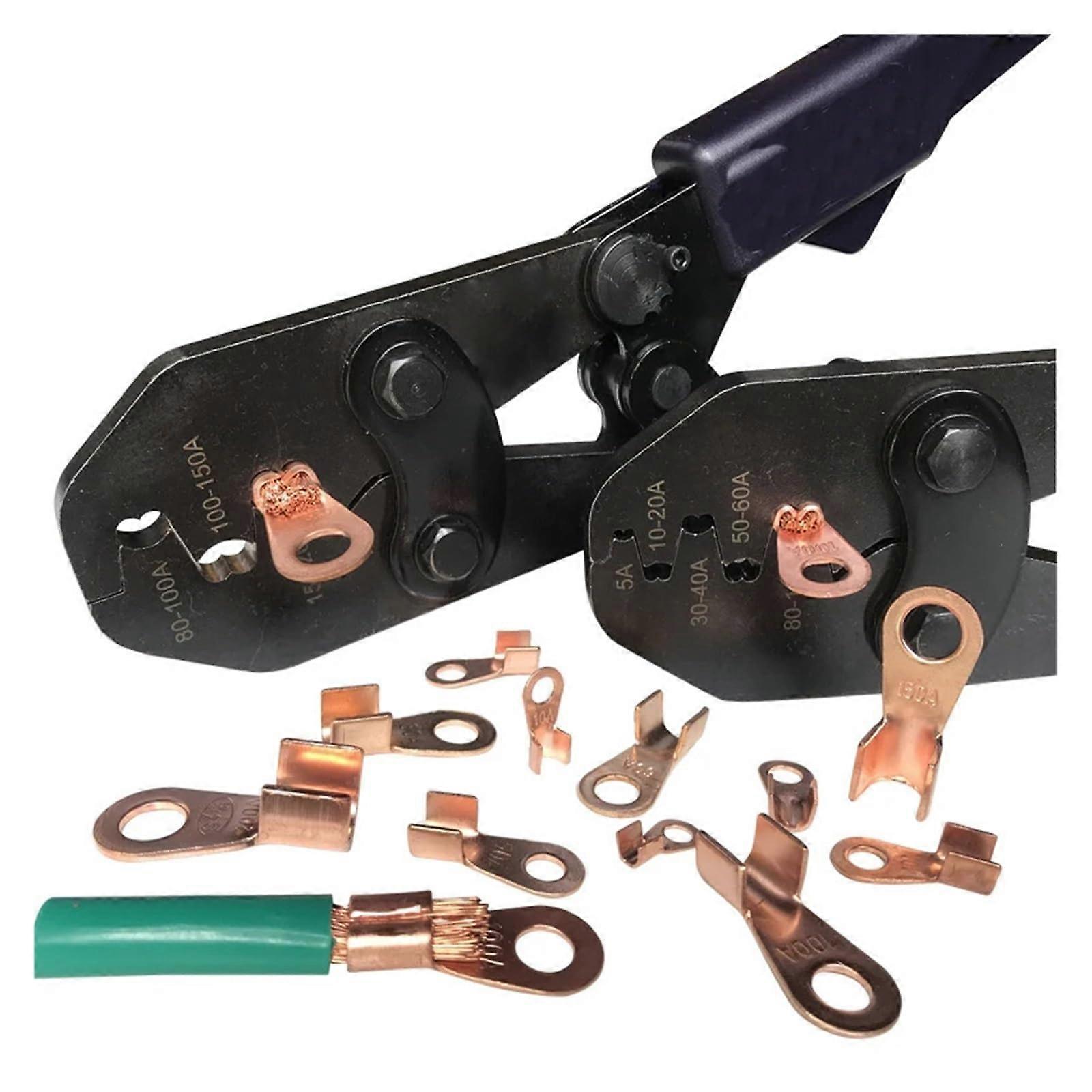 Crimping plier Tools Wire Cable Lug Plier Copper Battery Cable Connector Tools for Crimp OT5A200A OT40A OT60A OT80A OT100A (for 5A to 100A)