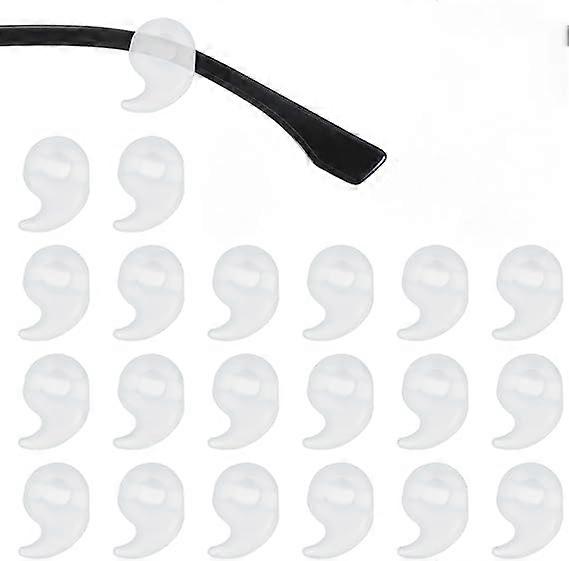 12 ζεύγη Comma Shape Γυαλιά Οράσεως Λαβές αυτιών, Αντιολισθητική Σιλικόνη Comfort