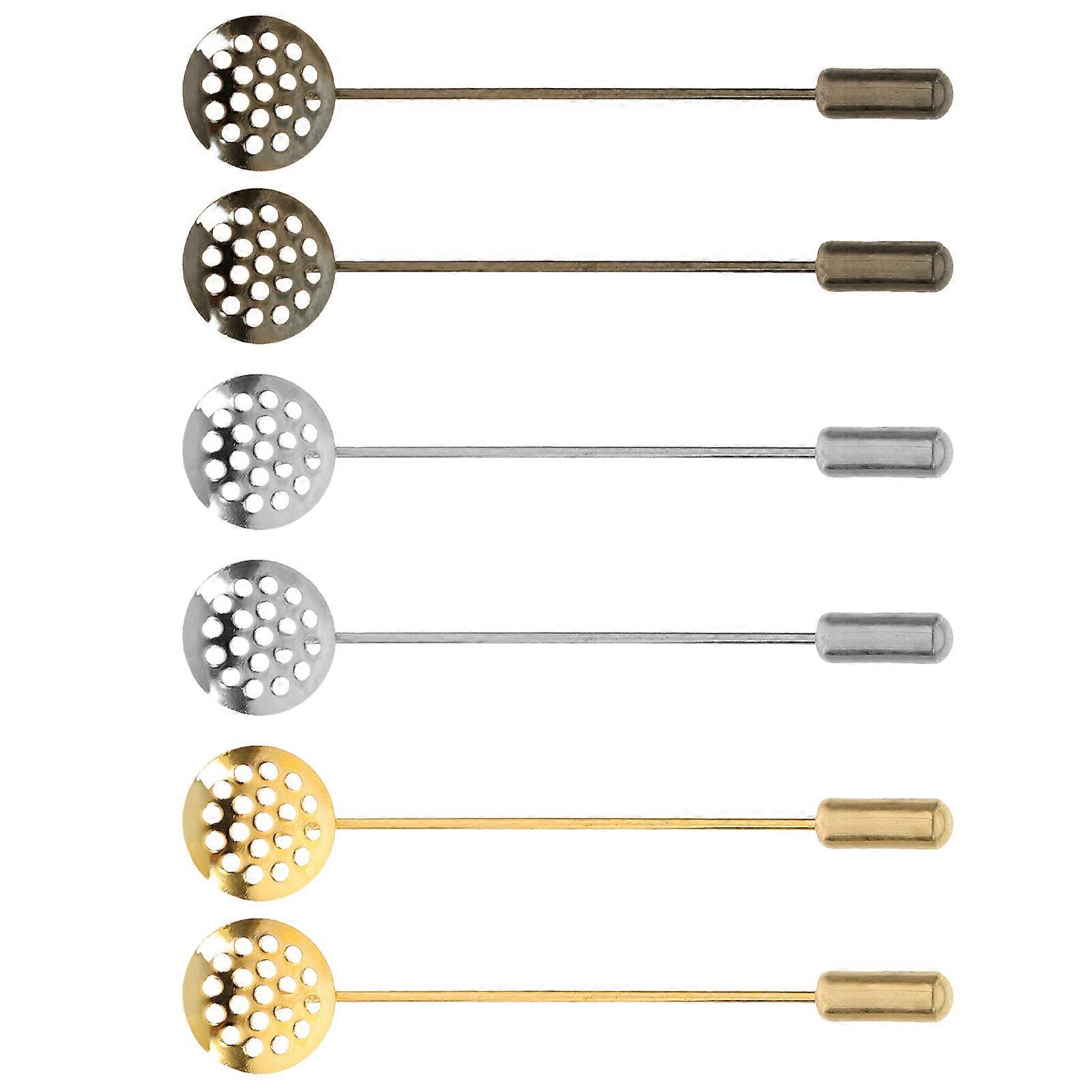 Elegant Lapel Brooch Pins Set Durable Stick Pins for Crafts, Dress, Hat Accessories, Wedding & Party Use 6pcs Stylish Design