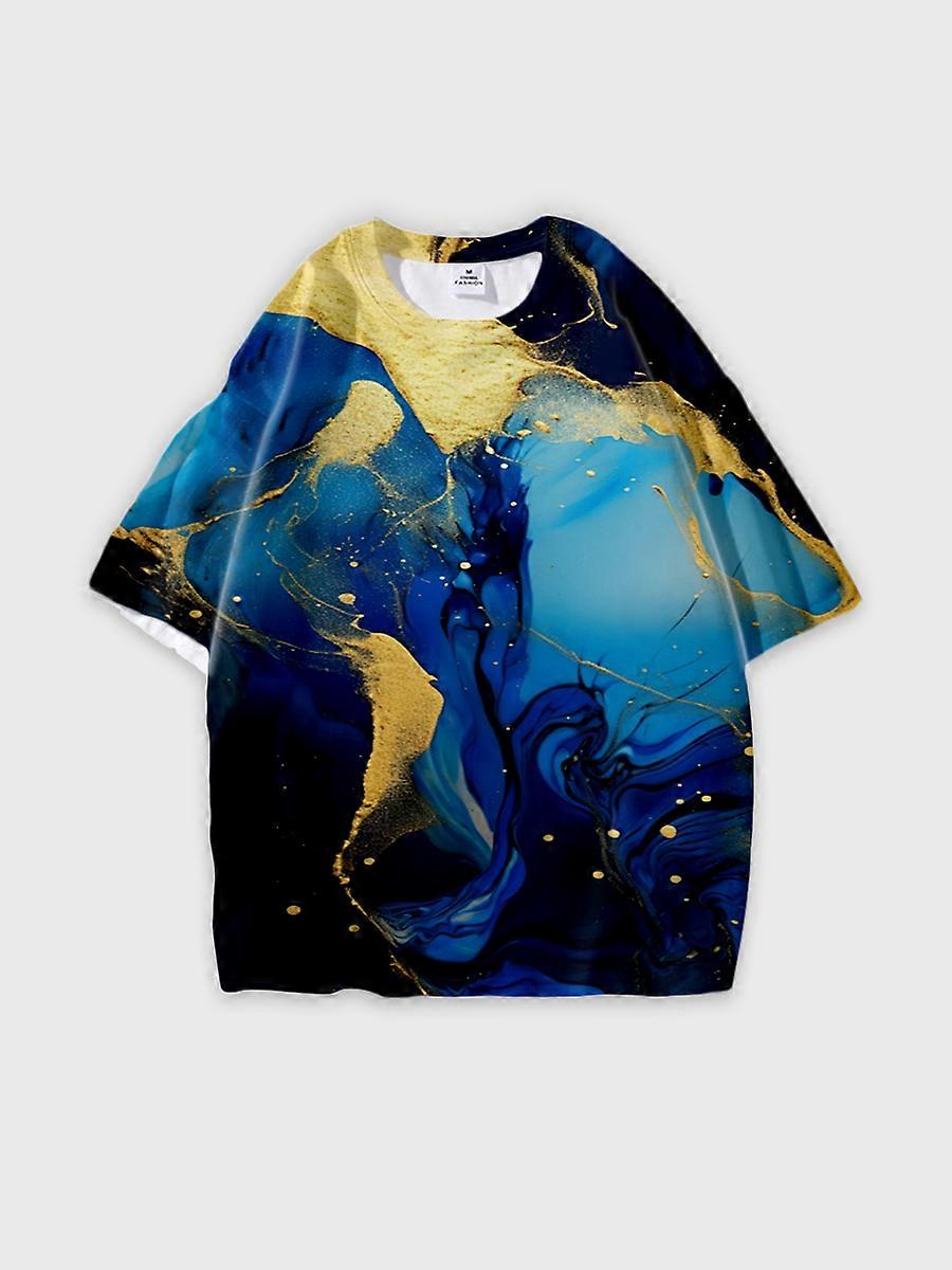 T-shirt round neck Pattern loose short sleeve JW667