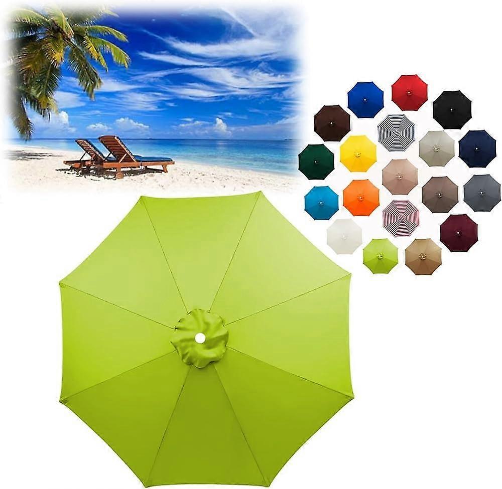 Replacement Canopy 300cm For 8 Ribs Table Garden Umbrellas, Replacement Fabric Market Sun Umbrellas, Color Option 6