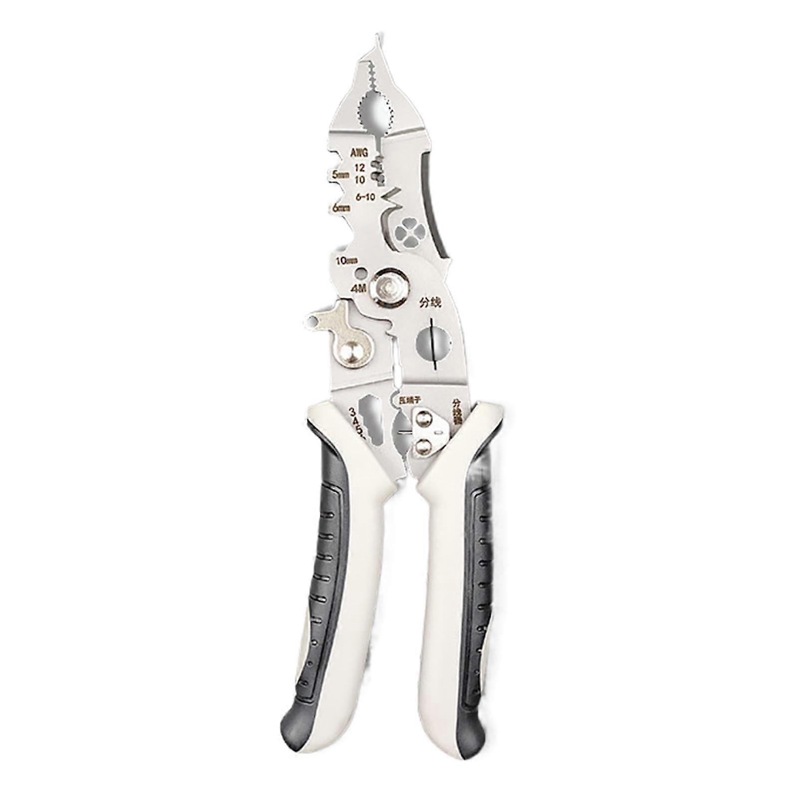 Electrical Wire Pliers, Wire Stripper, Collapsible Cable Cutter for Circuit Installation