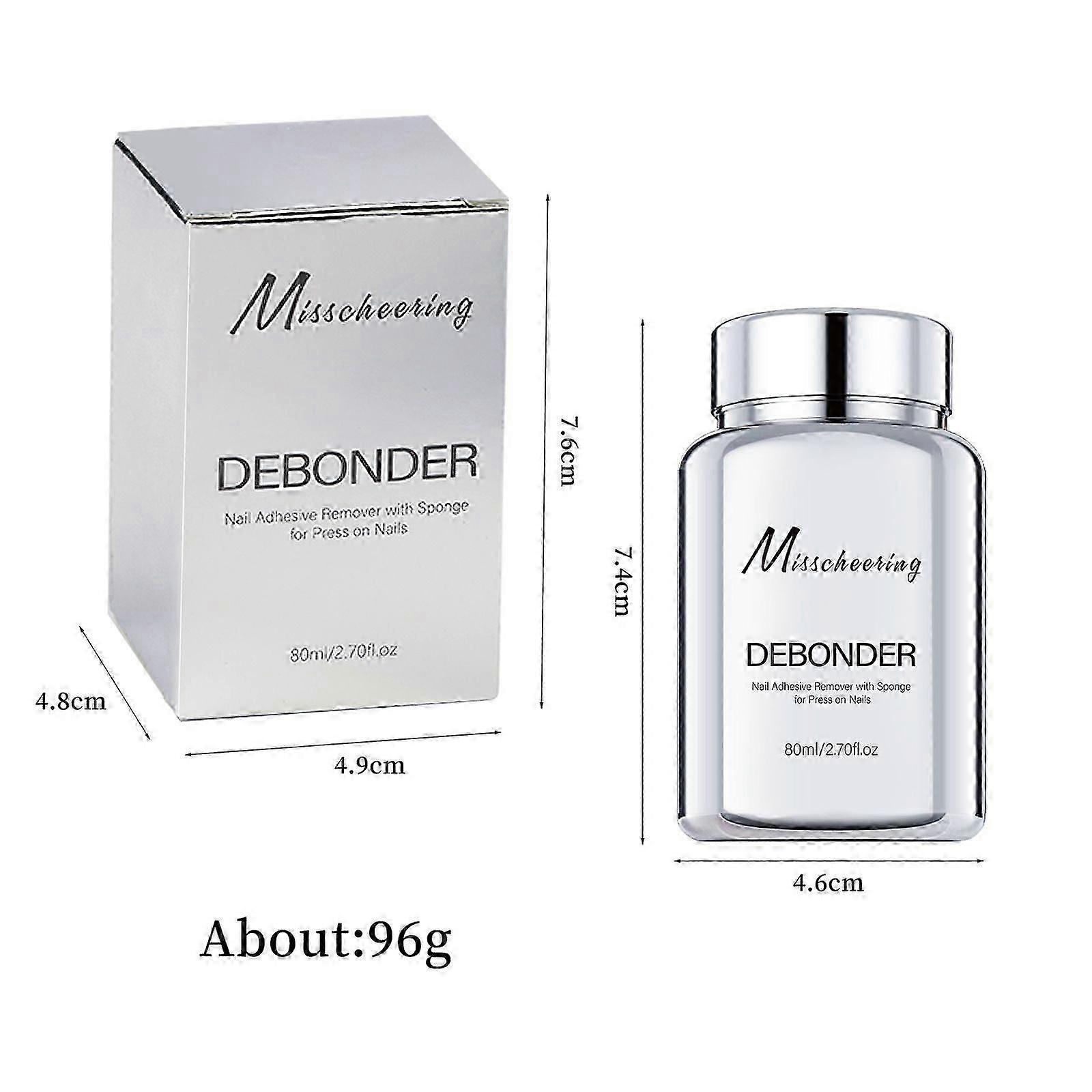 Press On Nail Glue Remover,Nail Adhesive Debonder | Precise Multifunctional Fingernails and Toenails Gel Glue Remover for Home and Salon