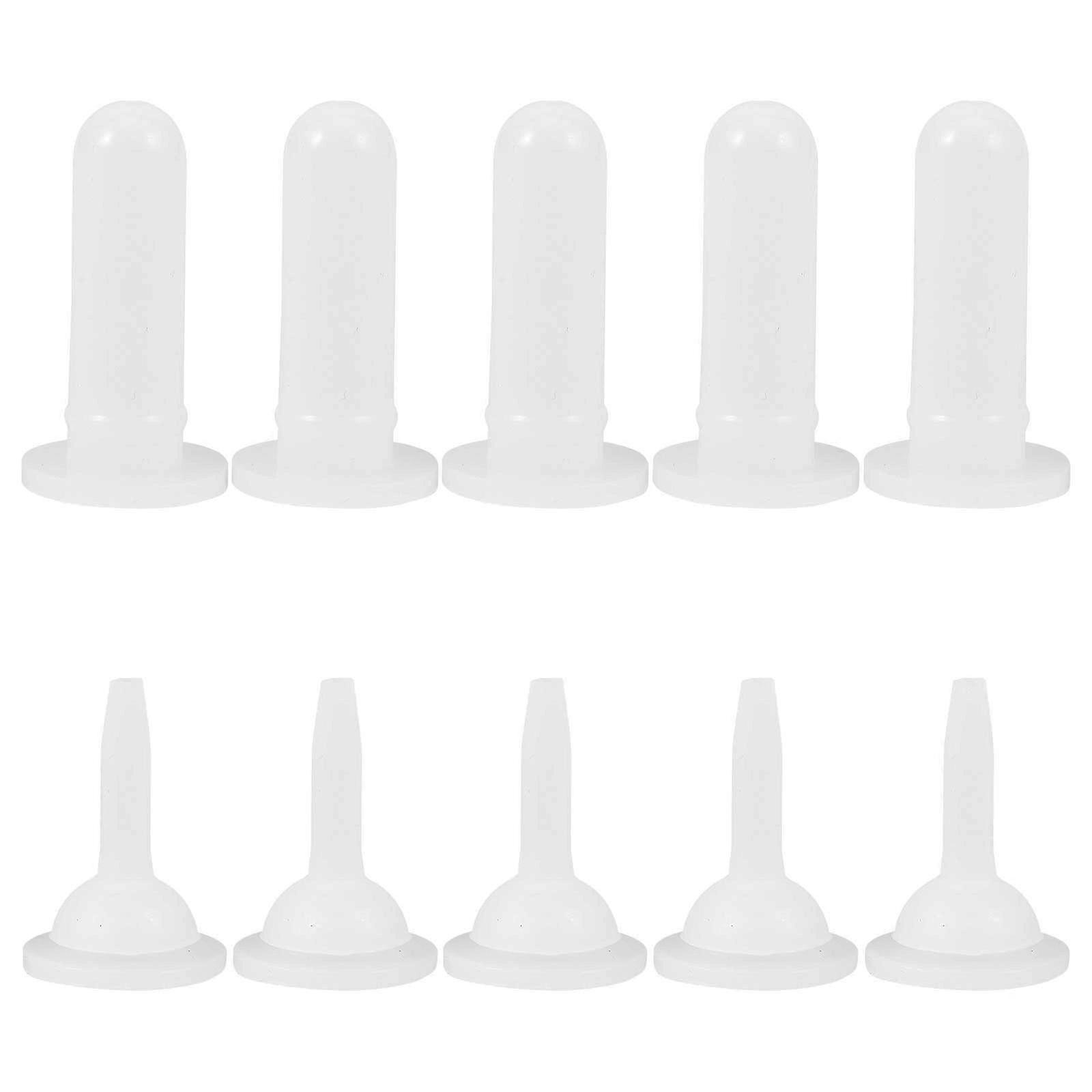 Pet Feeding Bottle Nipple Silicone Small Pointed Tip For Feeding Time 10Pcs