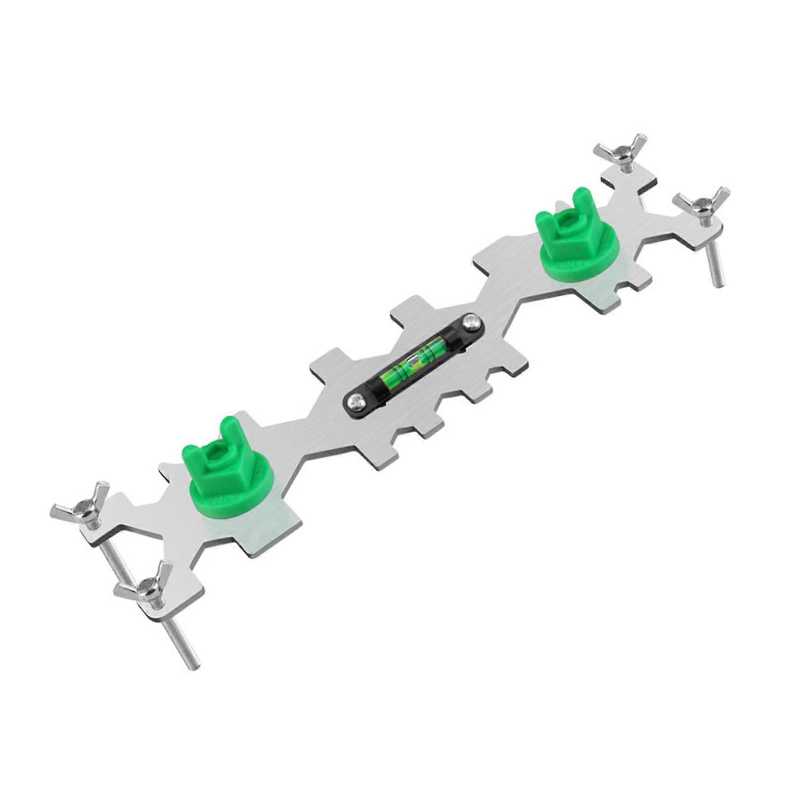 15 In 1 Stainless Steel Leveling Wrench For Bathroom Pipe Adjustment With Leveler Adjustable Spanner for Bathroom Multicolor