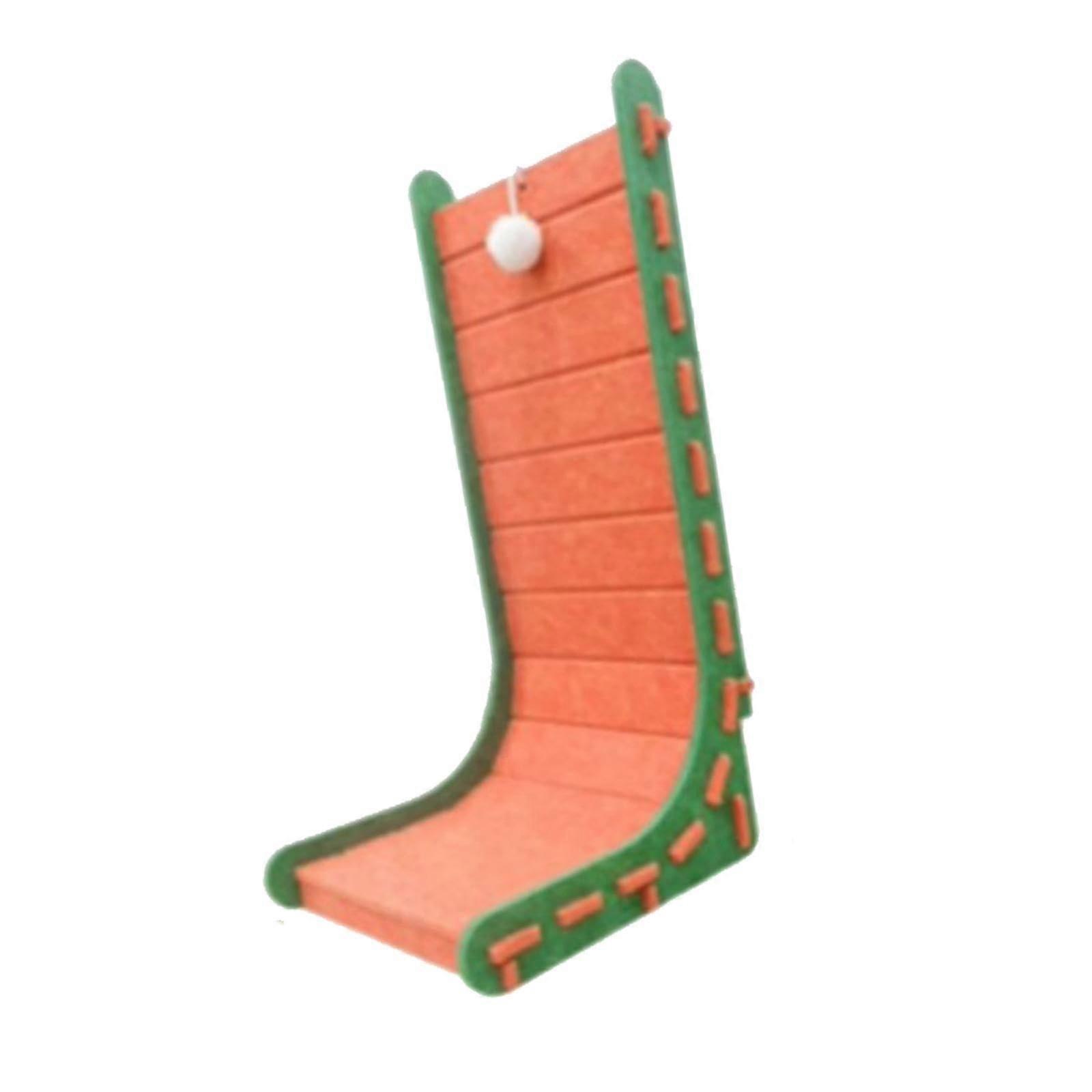 Cat Scratch Post Scratching Claw LShaped Play Toy Scratch Mat Scratch Cardboard Pad, Orange, Small Size Orange