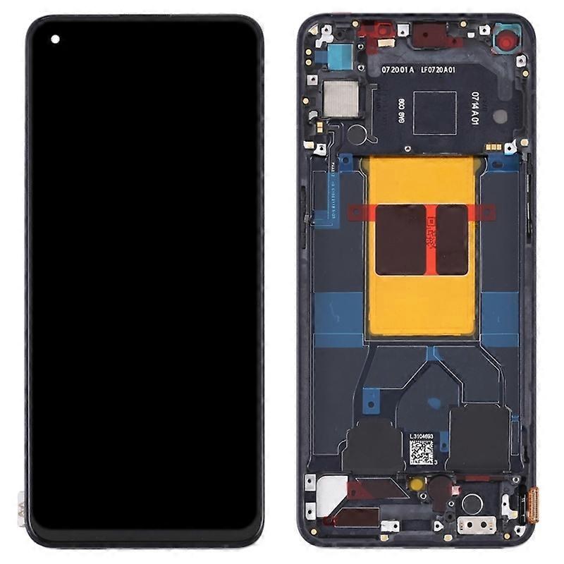 Oppo Reno6 5GグレードC液晶画面およびデジタイザー組立フレーム部品(TFTテクノロジー)用(ログなし)