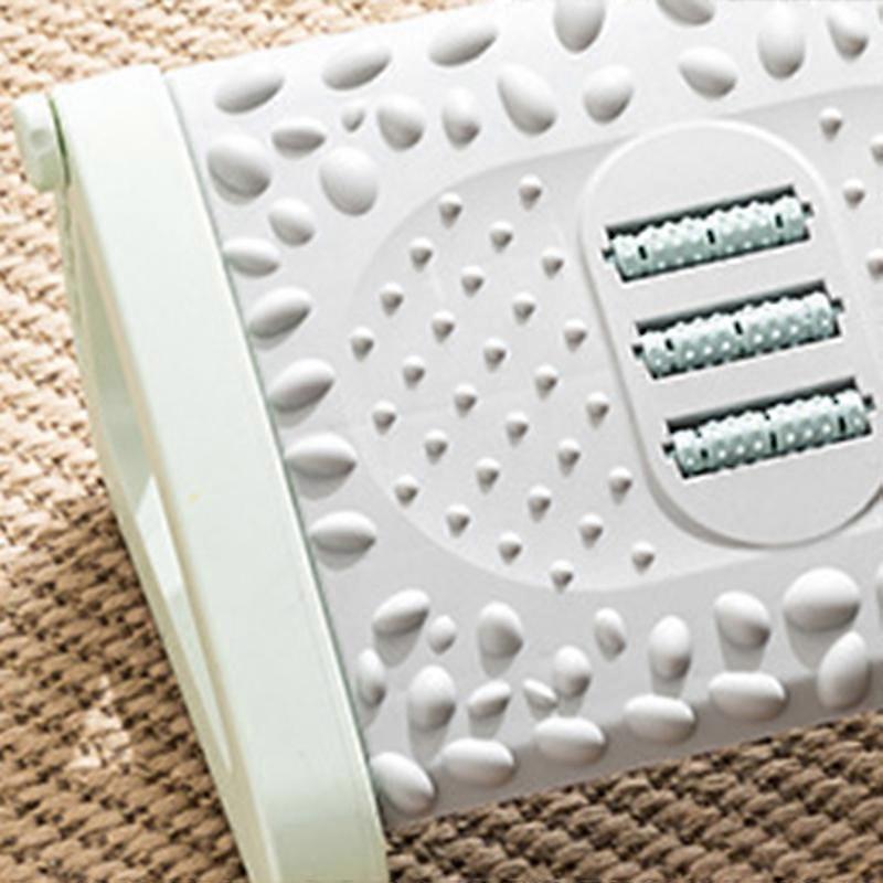 Fußtritthocker Massagerolle Funktion Einfacher Stil Kompaktes Kunststoffmaterial Fußstütze für Unter Schreibtisch Home Office Grün