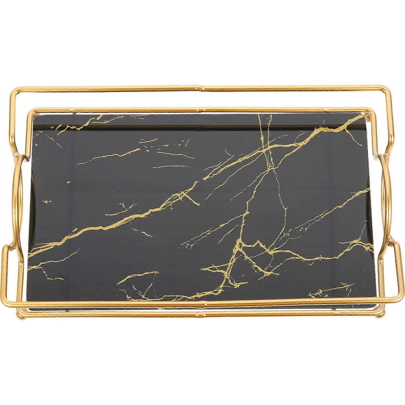 Elegant Bathroom Vanity Tray Organizer for Makeup, Perfumes, and Jewelry – Versatile Storage Solution for Bathroom, Bedroom, and Kitchen Use