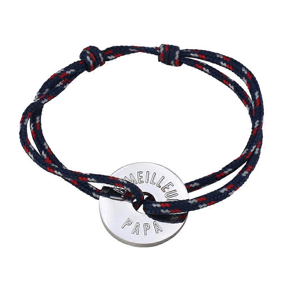 Father's Day Jewelry Man Hand-Woven Bracelet Party 9.4×0.8×0.2in 1Set
