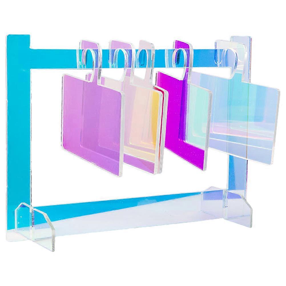 Nail Photo Display Plate Acrylic Manicure Display Rectangle For Nail Salon Use 1Set