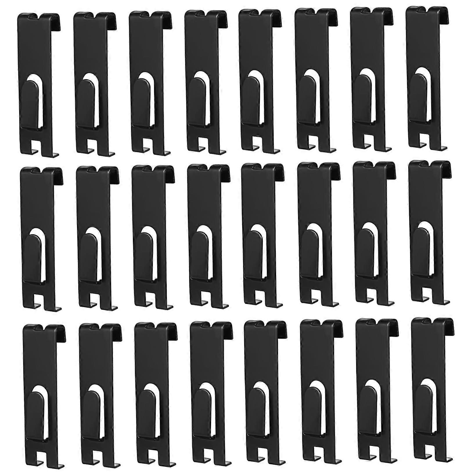 30 Metal Grid Wall Hooks for Retail Display, Kitchen Organization, and Bedroom Storage - Durable and Easy to Install