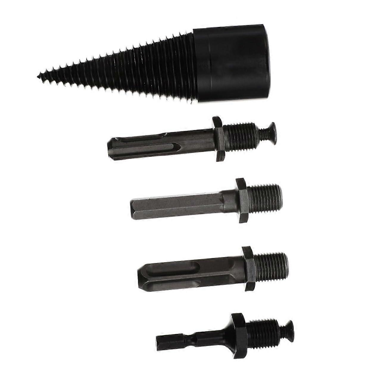 1PC Partial Wood Splitter Drill Performance Taper Drill for Efficient Wood Splitting Hardening Treatment Skid Design Compatible