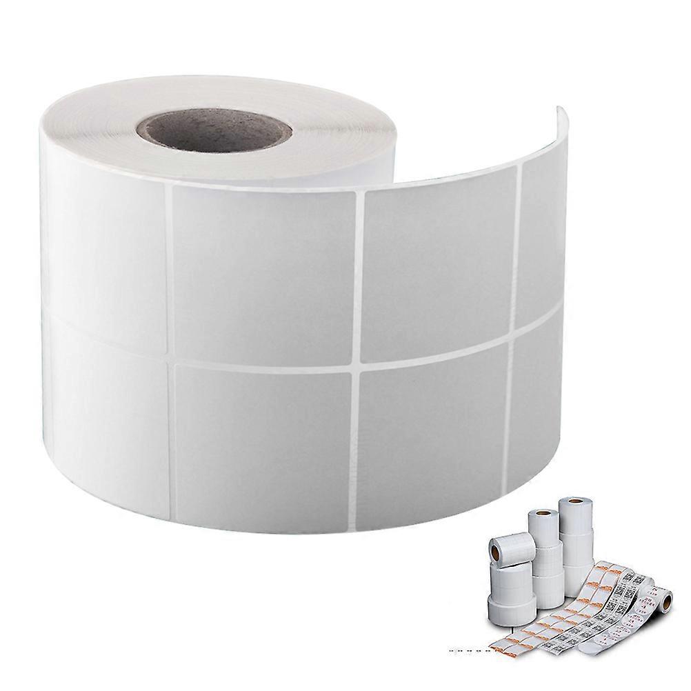 Self-Adhesive Labels Printer Tape Clear Lettering No Messy White 5x5cm For Label Printer Projects 2000Pcs