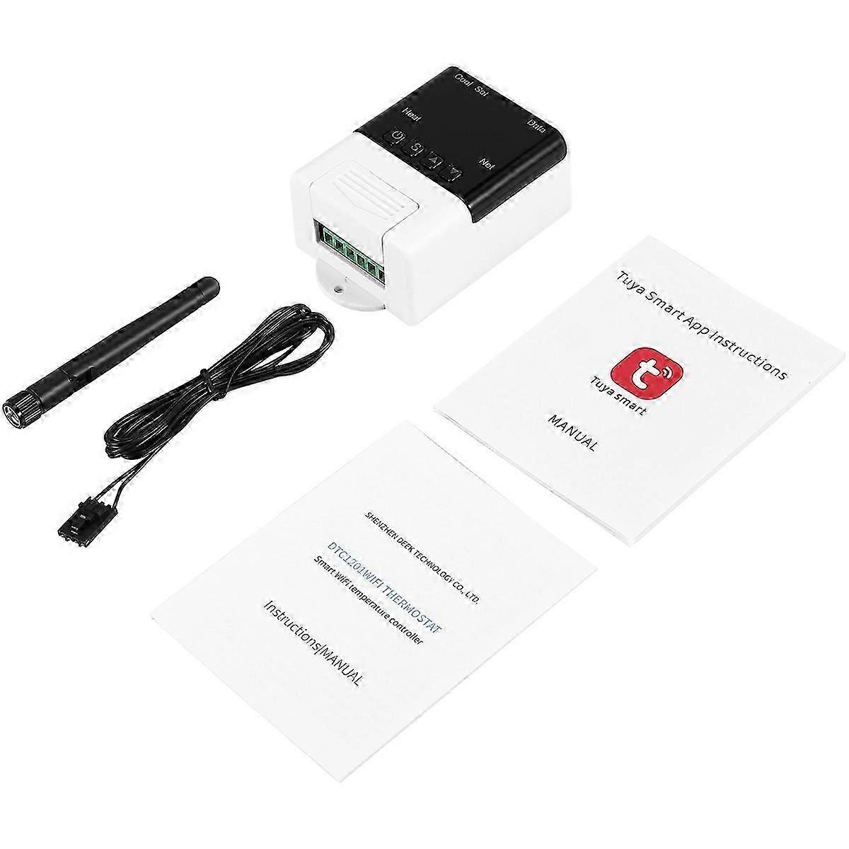 Wireless Wifi Temperature Controller Thermostat AC110-220V DTC1201 NTC Sensor Digital Display APP Co