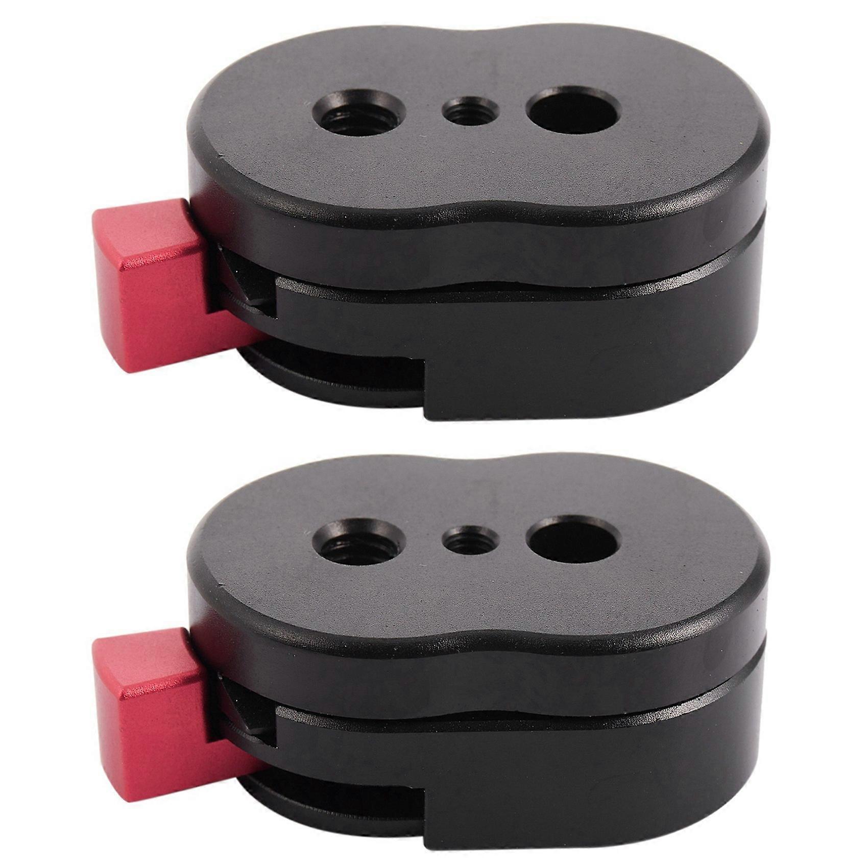 2X Field Monitor Quick Release Plate for LCD Monitor Magic Arm LED Light Camera Camcorder Rig with 1