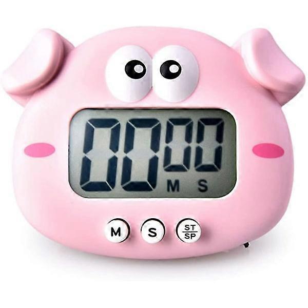 Cute Cartoon Animal Countdown Timer, Magnetic Digital Cooking Timer, Lcd Large Screen Visual Clock