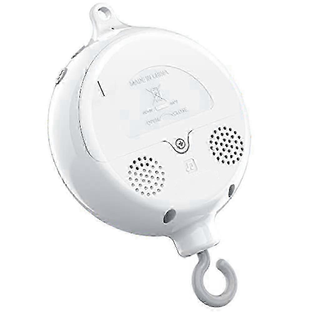 cot Mobile Motor Baby Music Box with 3 Modes Volume Adjustable 12 Lullabies Auto-Off After 30 Minu