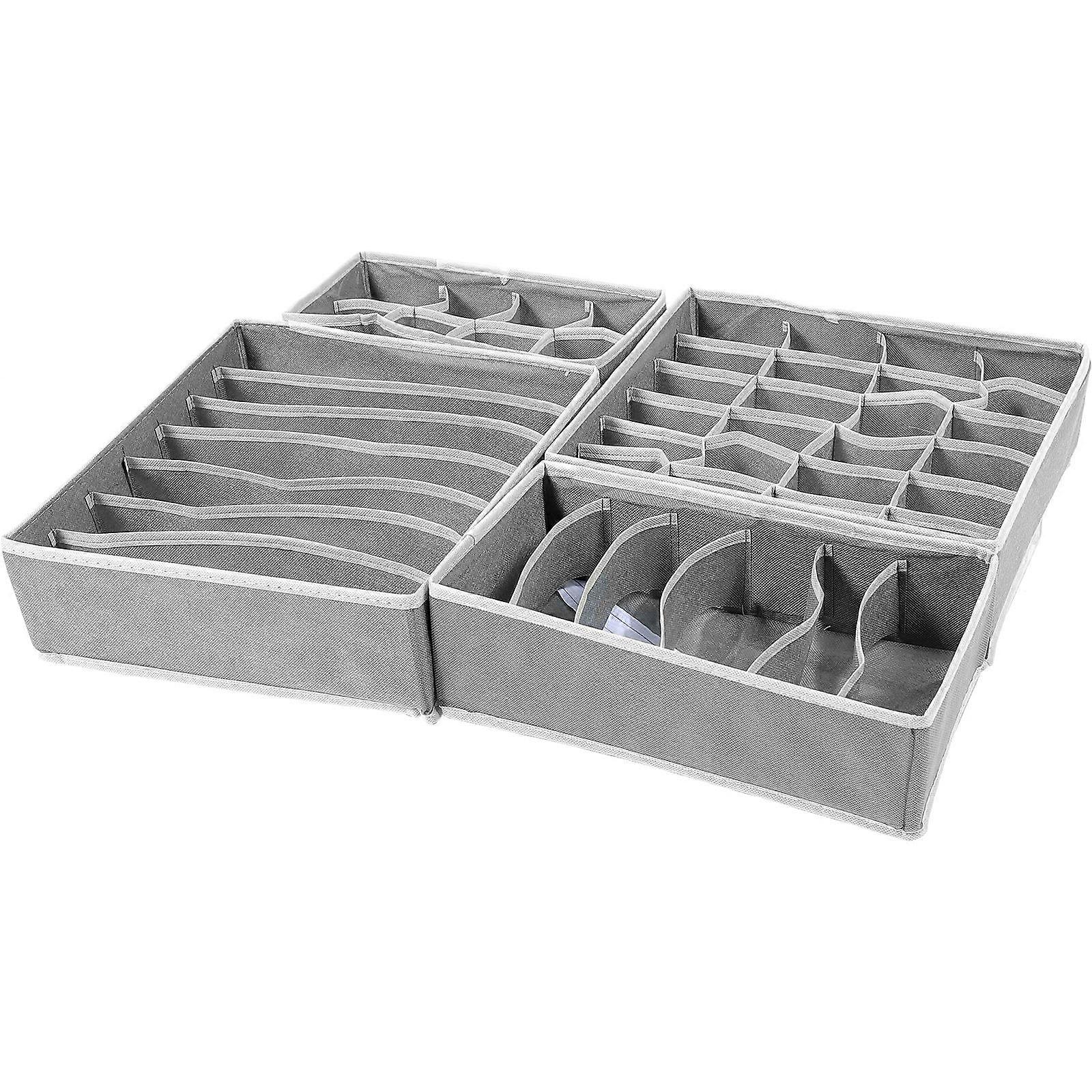 Multi-Functional Drawer Dividers For Organizing Bras Ties And Small Items Featuring Construction 1 Set