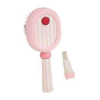 Air Cushion Massage Comb in Pink - Ergonomic Hairbrush for Effortless Detangling & Scalp Stimulation
