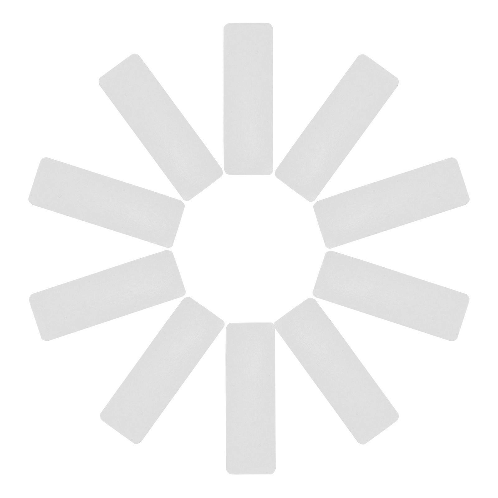 Blinds Replacement Parts Self-Adhesive Horizontal Blind Repair Slats White 8.00X2.50X0.10Cm For General Users 10Pack