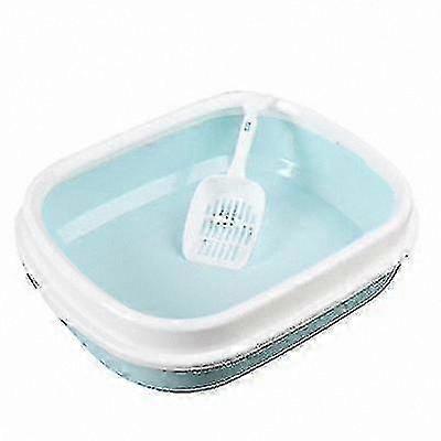 Semi-Enclosed Litter Box for Cats with Pet Supplies Functionality