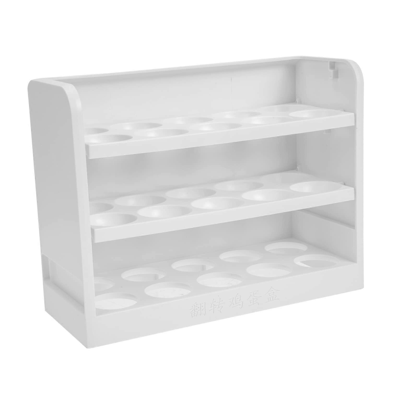 Egg Storage Container with Vertical Storage, Stable Base, and Space-Saving Design for Refrigerators and Kitchens