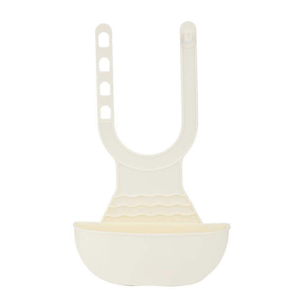 Portable Adjustable Hanging Drain Bag Basket for Kitchen & Bathroom Sink - Versatile Beige Storage Solution