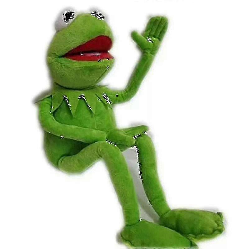 23 "الدمى المتحركة كيرميت الضفدع أفخم اللعب الكرتون لينة دمية الضفدع
