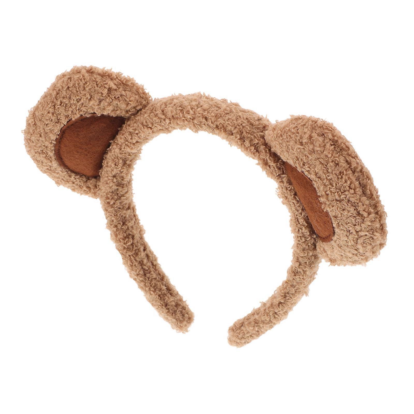Soft Makeup Headpiece With Bear Ears For Daily Look Suitable For Women And Girls 18X18X3.5CM Durable Materials 1Pcs