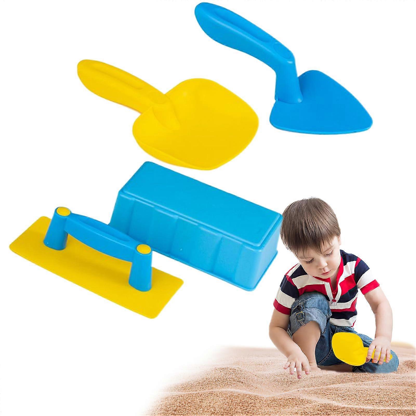 Toddler Sand Toys Interactive Castle Building Set with Molds and Shovel