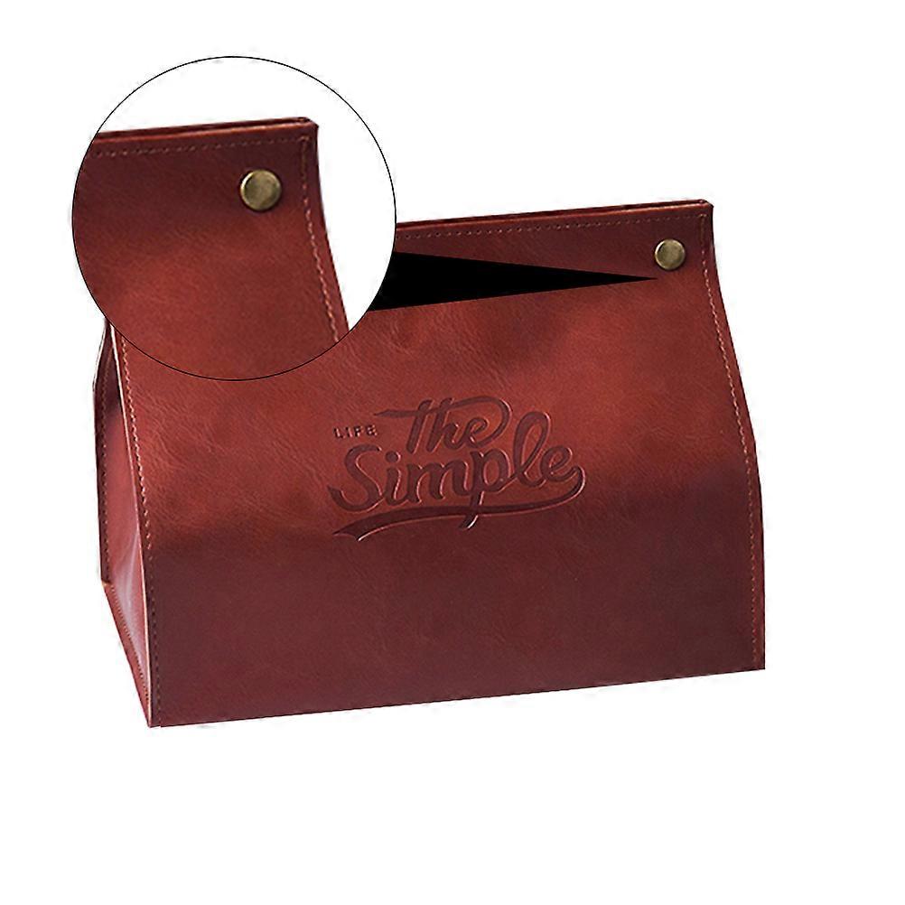 Creative Tissue Box 1Pcs Sturdy PU Napkin Holder Designed For Home Decor With Washable And Portable Attributes
