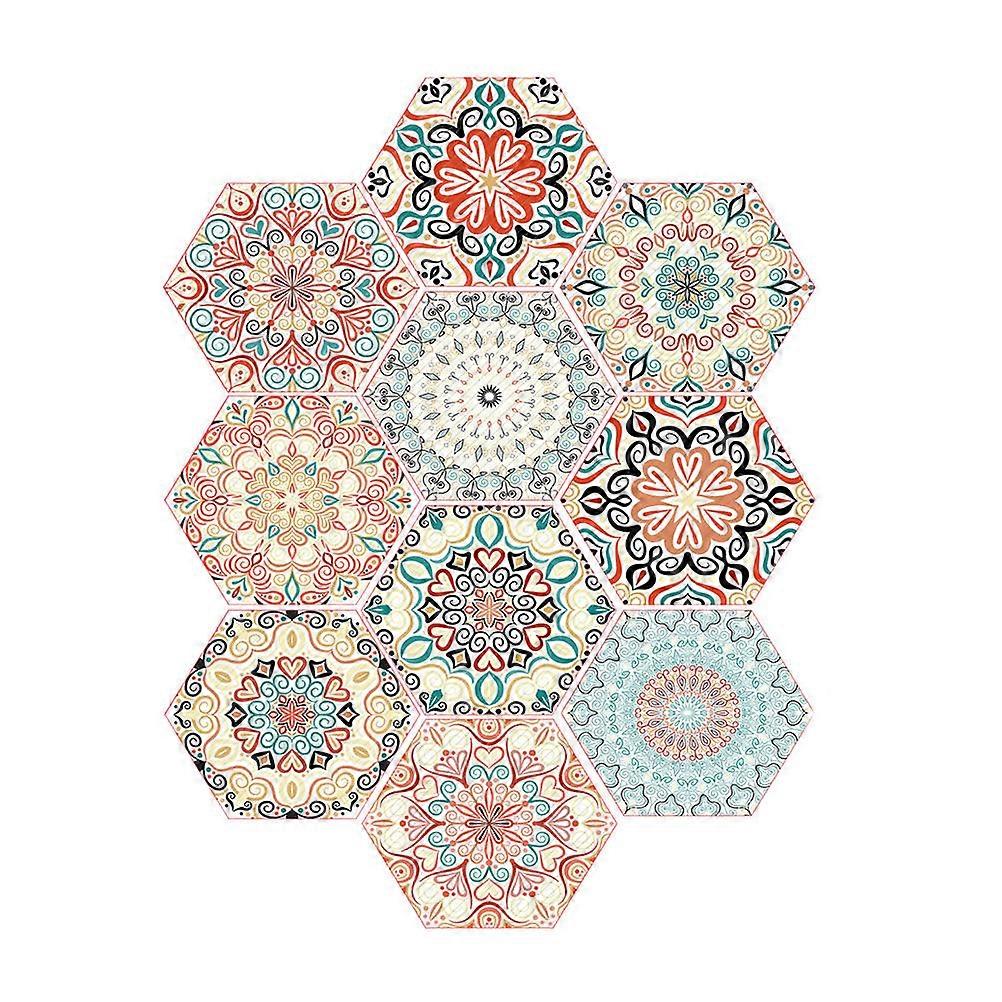 Assorted Color Anti-Slip Wall Tile Stickers For Living Room And Doors 23 X 20 X 0.4cm Self-Adhesive 10Set