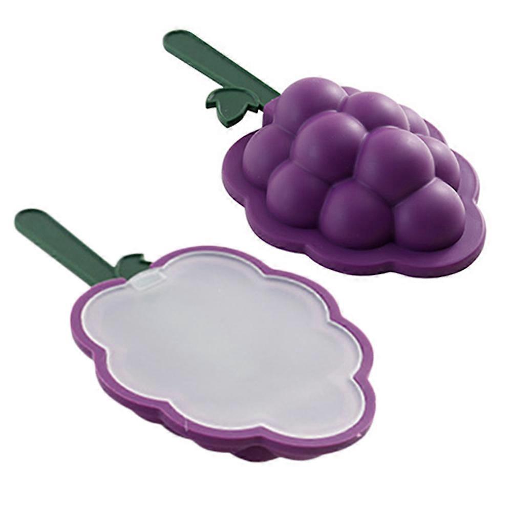 Purple Silicone Baking Mold for DIY Fruit Shaped Candy and Ice Cream Perfect for Home Use 4.5 Inches