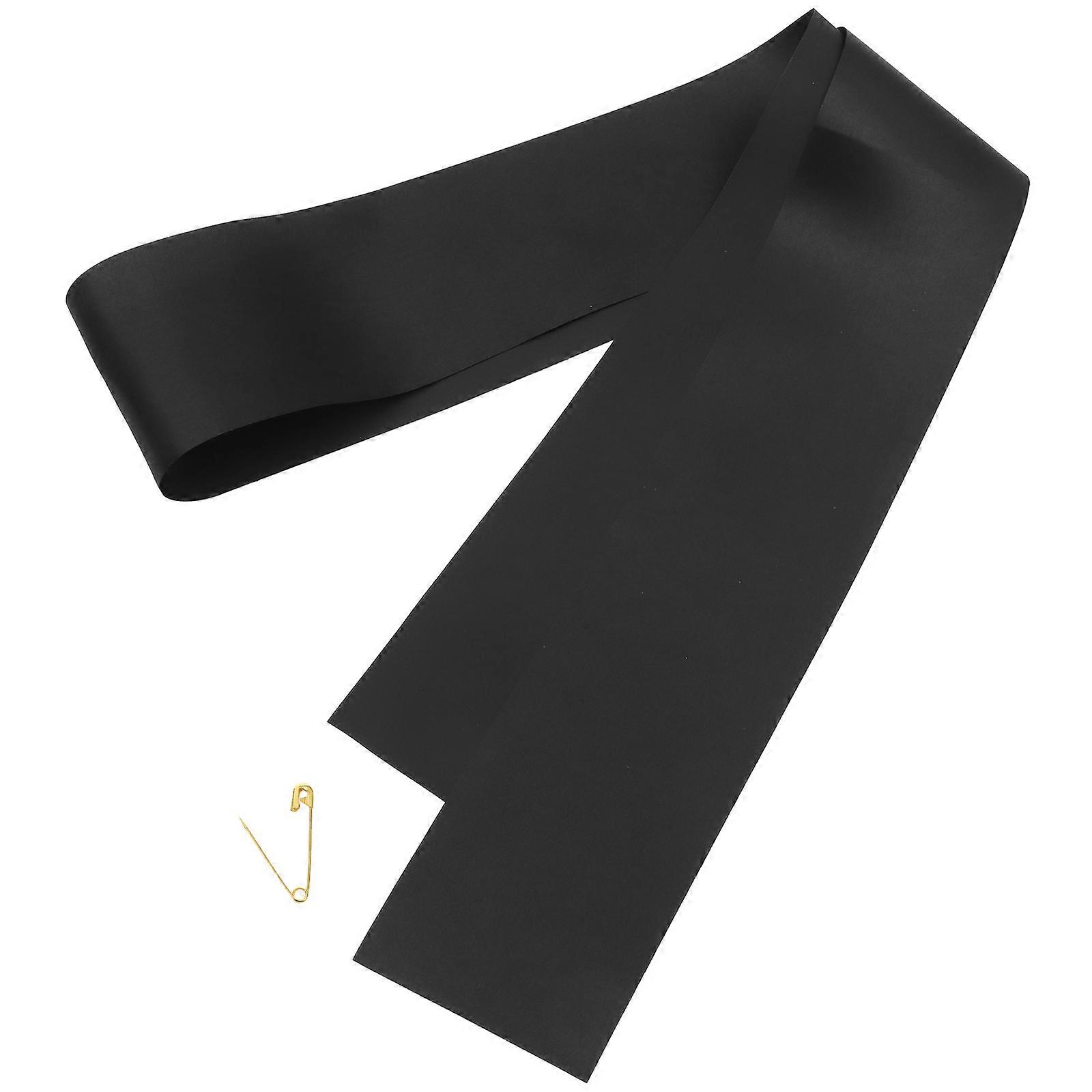Multi-function Black Sash For Graduations Women Accessory 1Set