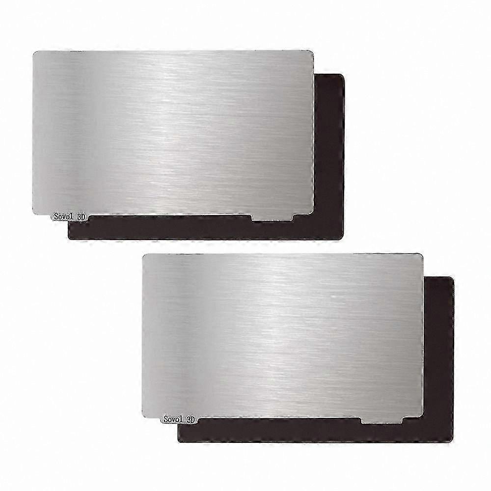2er-Pack Flexible Stahlbauplatte für LCD SLA 3D-Drucker, 140x84mm Magnetfuß, kompatibel mit Mars 2/2 Pro/4 Modellen