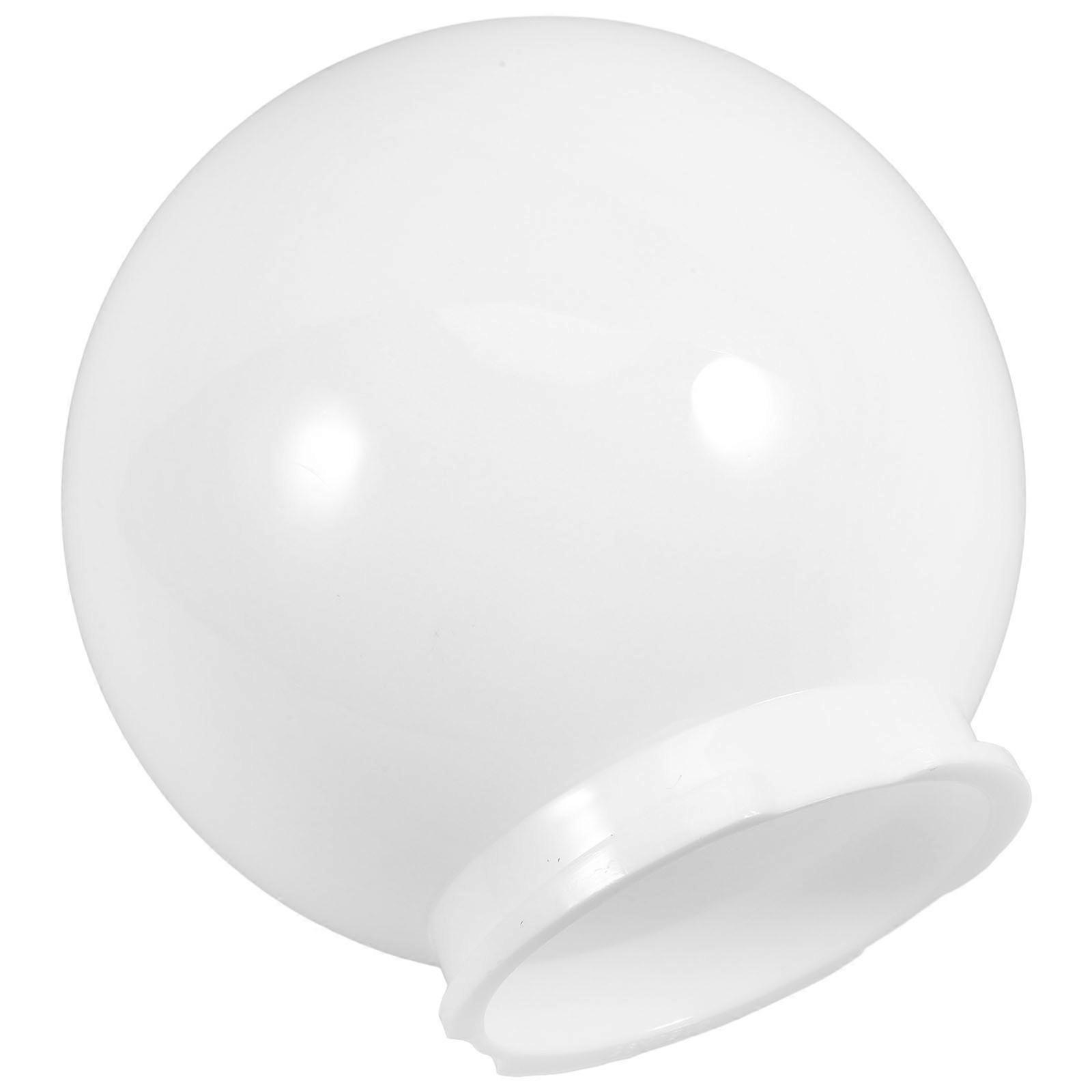 White Acrylic Globe Lamp Shade Replacement for Outdoor Porch, Patio Column, Wall Light Covers – High Brightness Ceiling Fixture Shade for Garden and