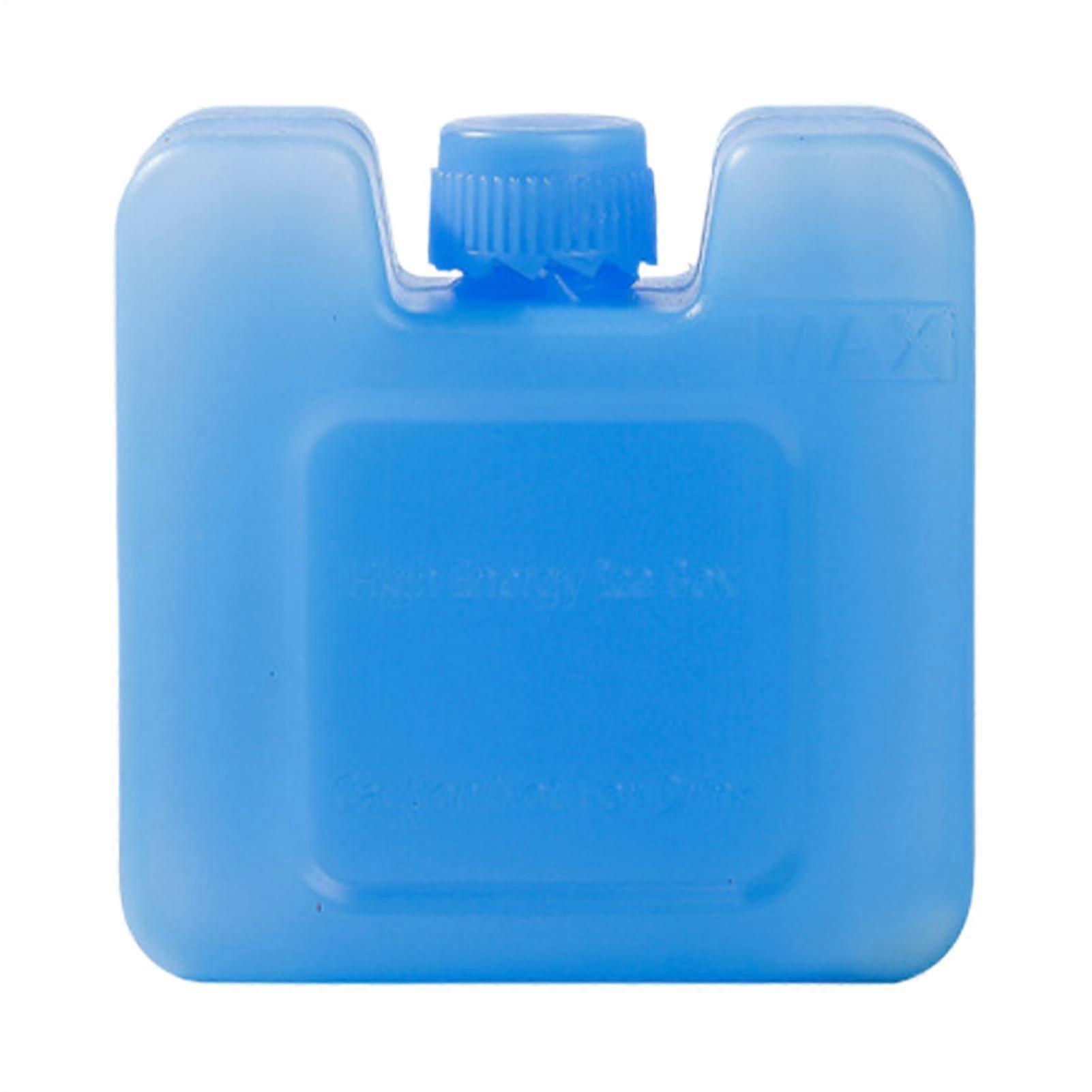 Reusable ice block, freezer, 7x3x7cm, durable cooling stone, leakproof, compact design, ideal for lunch boxes, travel, picnics.
