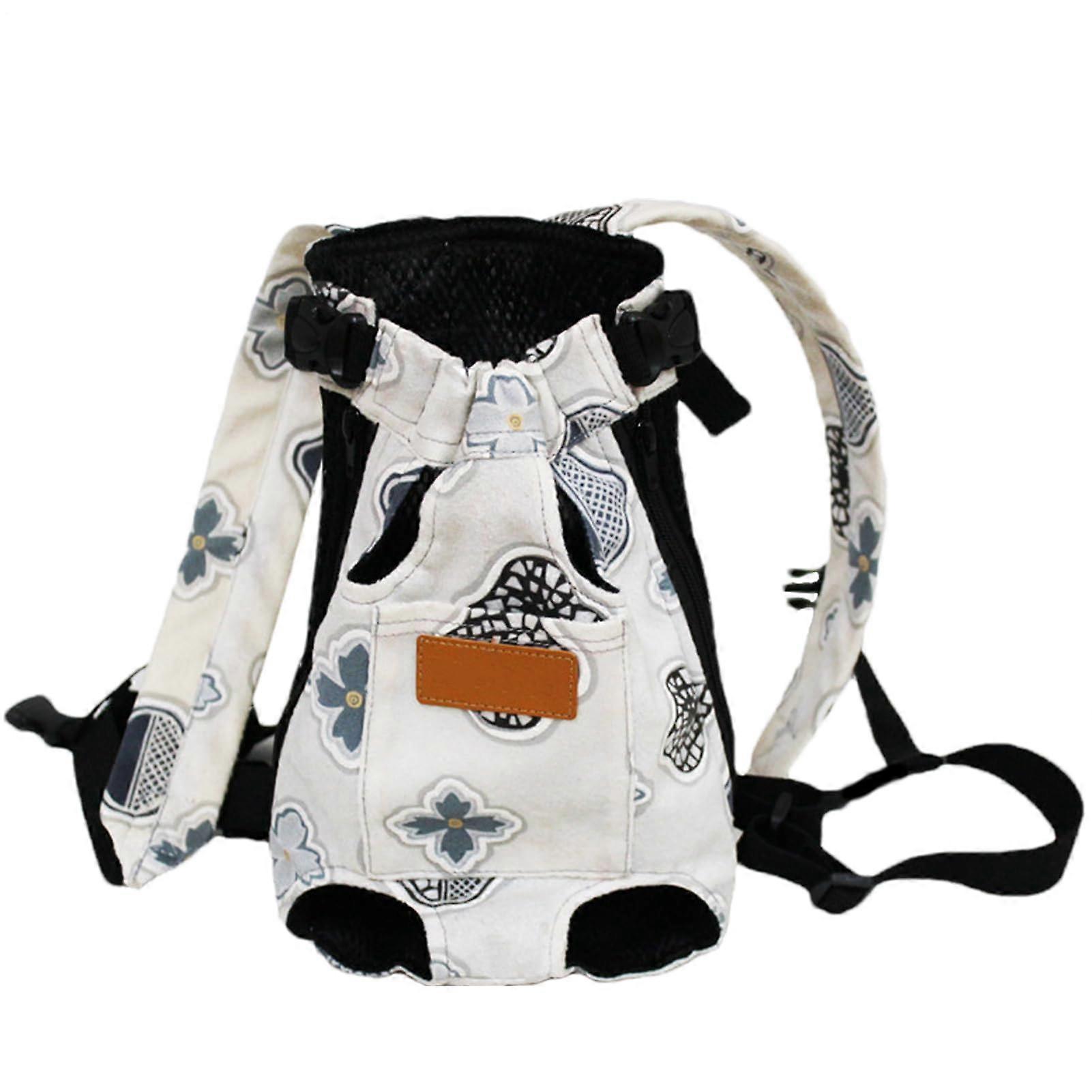 Cat Chest Carrier Breathable Mesh Cat Carrier Backpack For Travel With Wide Shoulder Straps