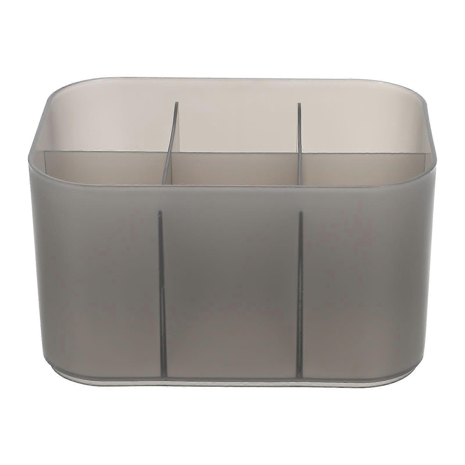 Storage Case Nail Tools Organizer For Office Use Black Acrylic Tidy Desktop 1Pack