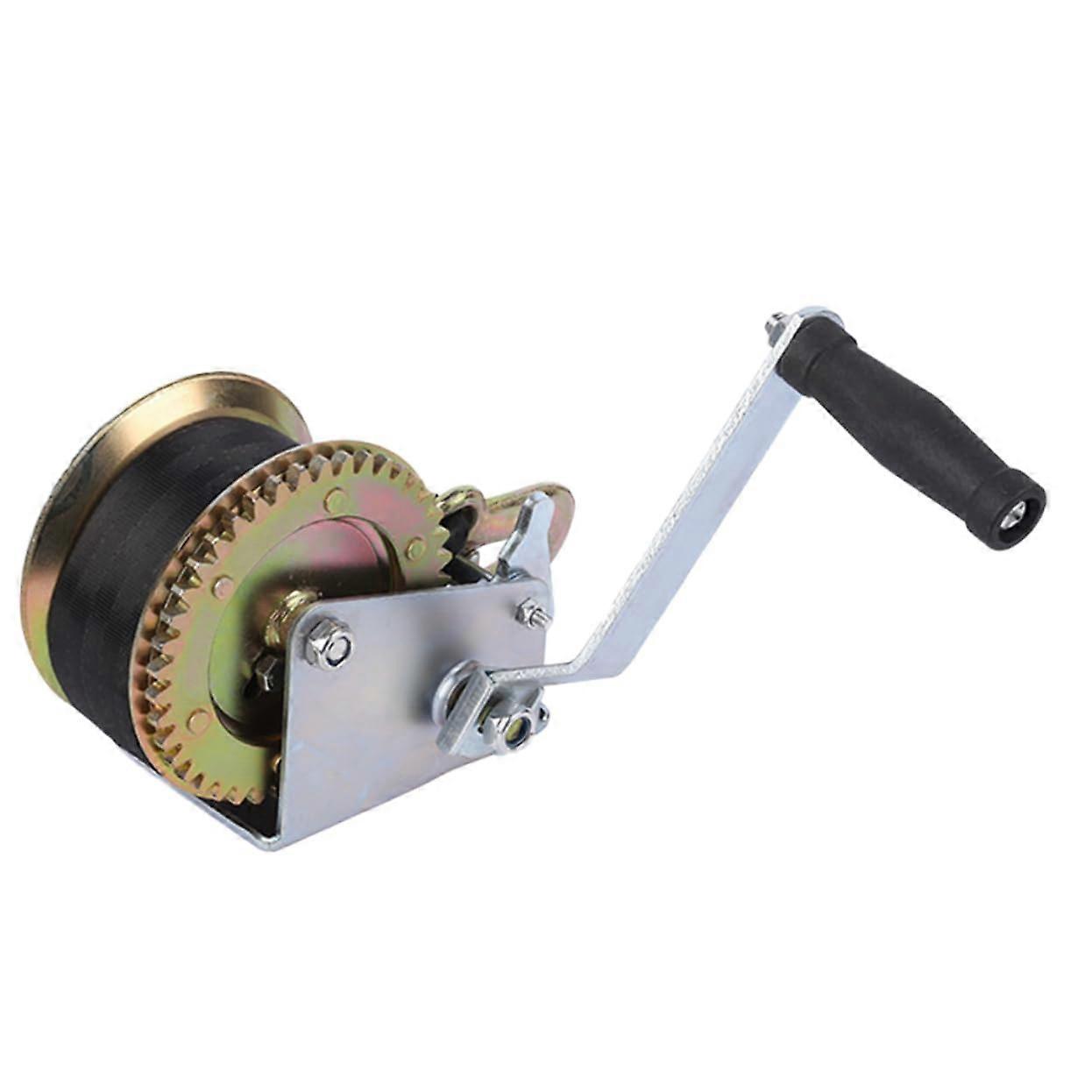 Hand Winch with Comfort Grip Manual Winch for Trailer Trailers and Boats Portable with Reversible Ratchet and Safety Mechanism