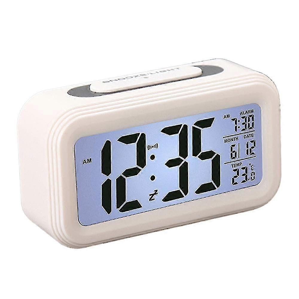 Silent Electronic Alarm Clock Lazy People Are Greedy For Sleep Led Intelligent Light-sensitive Alarm Clock
