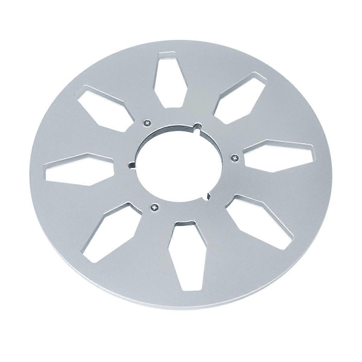 1/4 10Inch Empty Tape Reel Aluminum Alloy Reel Tape Recorder Accessories Empty Disc Opening Machine Parts for Silver